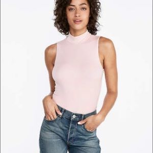 Express Mock Neck Tank Thong Bodysuit